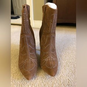 Suede and Leather Aldo Booties / New